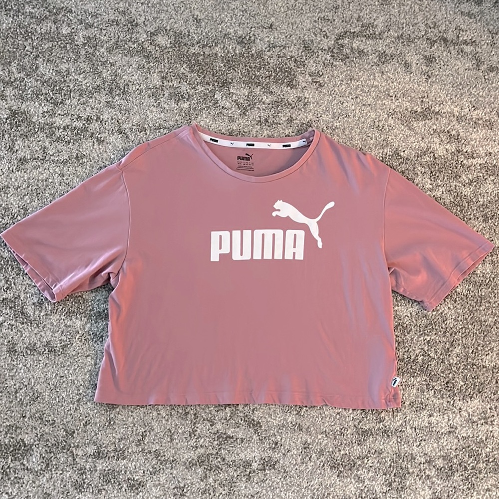 Puma Cropped Activewear Shirt Medium